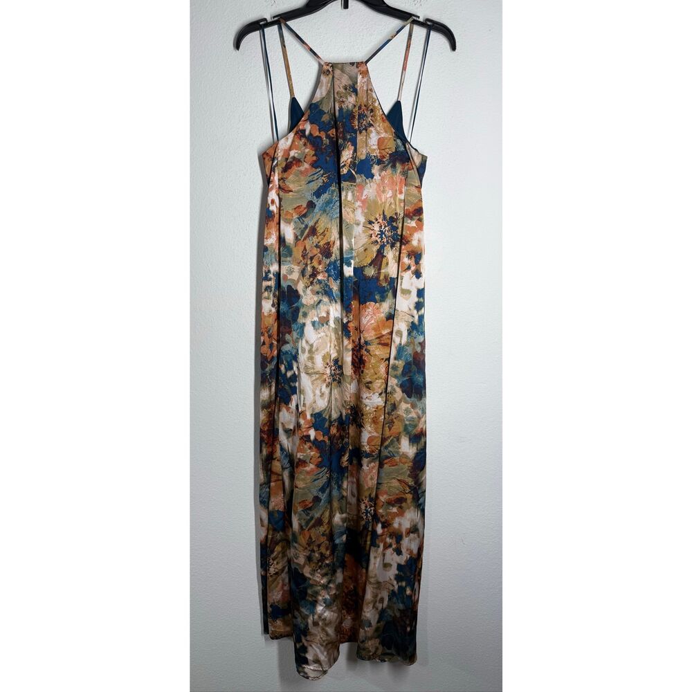 Nicole Miller New York Floral Maxi Dress Size S Sleeveless Strappy Boho - Picture 7 of 16